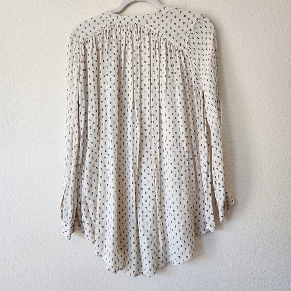 Free People Rune Print Long Sleeve Tunic Top S - Picture 3 of 5